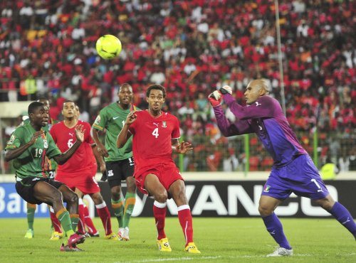 Zambia beat co-hosts Equatorial Guinea 1-0 in their final group A games sunday. both teams qualified for the quarter finals.(Photo courtesy CAF)