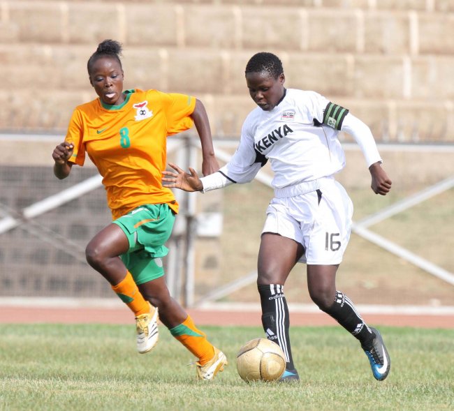 Harambee Starlets lost 2-1 to Tunisia in a World Cup qualifier.(Photo:File)