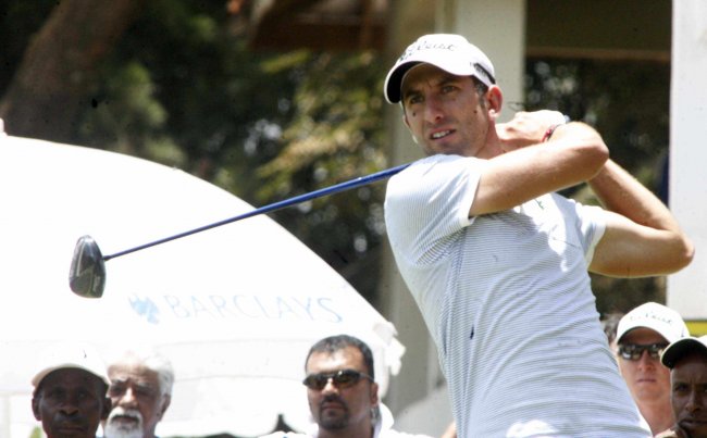 England’s Seve Benson follows his shot.(Photo:Shutterspeed)
