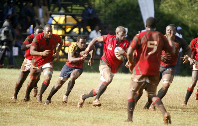 Kenya vs Uganda in the last Elgon cup tie. A select Elgon side will play a series of matches against the English counties.(Photo:File)