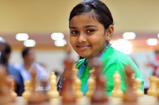 Kenyan sensation Sharanya Iyengar.(Photo by Arman Karakhayan/Chessolympiadistanbul)