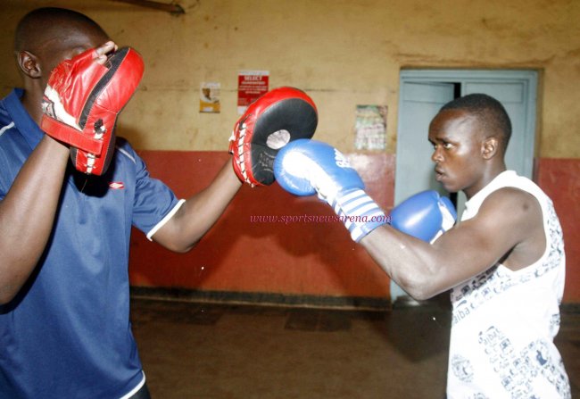 kenyan Olympiad Benson Gicharu at a past training session.(Photo:SNA File)