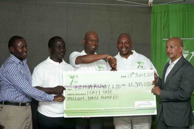 KRU Board members Godwin Karuga	 Director and Member, Fixtures & Competitions Committee(far left), Chairman Mwangi Muthee(second right) and Alexander Mutai	 Vice Chairman & Chair, Commercial and Marke
