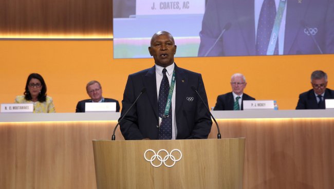 Dr Kipchoge Keino at the IOC session in Rio.