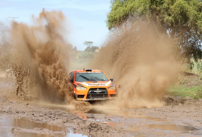 Raaji Bharij navigated by Jasneil Ghataure in action at the Blue Steel Mill section in a previous rally. Photo Courtesy)