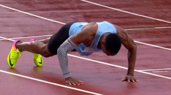 Isaac Makwala qualified for the 200 metres semi-final after clocking 20.20. (Photo Courtesy)