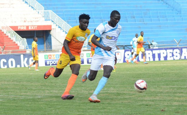 Muhoroni Youth in a previous match against Sofapaka. The Sugar millers appear to have resigned to being relegation after a lukewarm season. (SNA. File Photo)