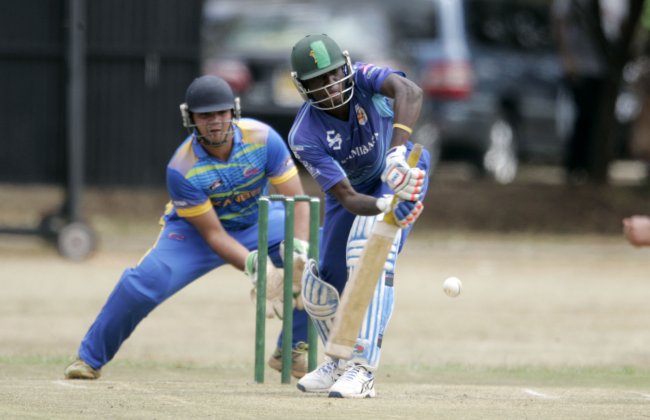 Alex Obanda hit three boundaries against the USA. (SNA. File Photo)