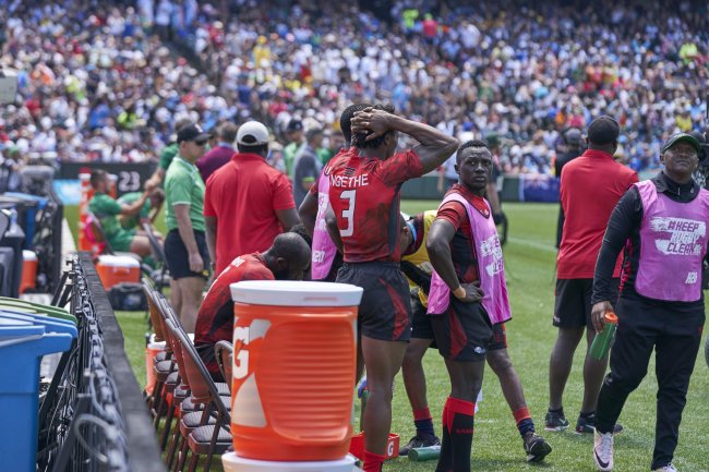 Kenya's poor preparations before the RWC 7's resulted into another loss to Ireland on the second day of the tournament at the AT&T Park. (Photo by David Kiania)