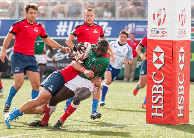 Andrew Amonde, a former Kenya Sevens captain scored one of the tries against Zambia in Kitwe. (SNA File Photo)